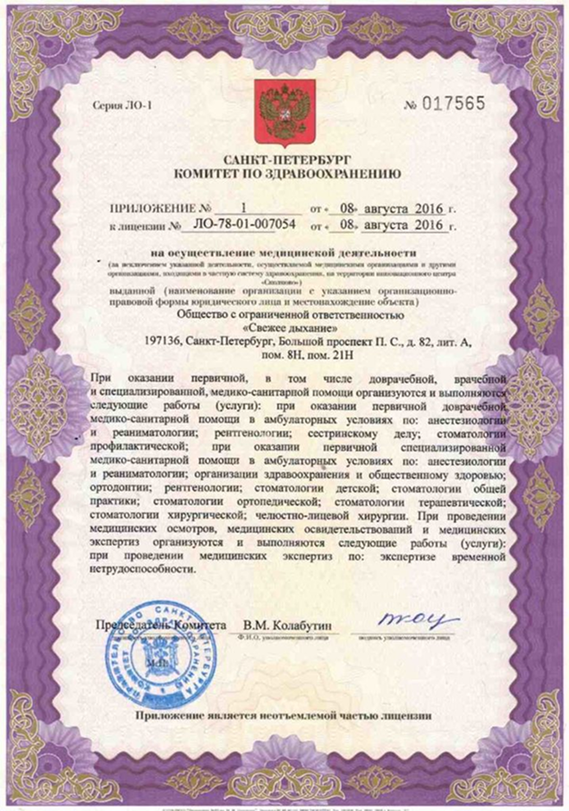 Лицензия, страница 1 из 3